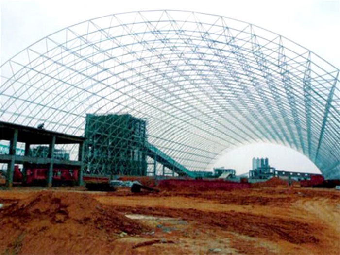 安慶廣西白色電廠干煤棚網架加工